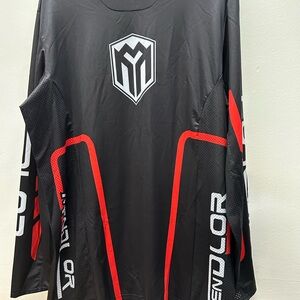NWT Men's Black and Red Long Sleeve Racing / Motorcross Jersey and Shorts